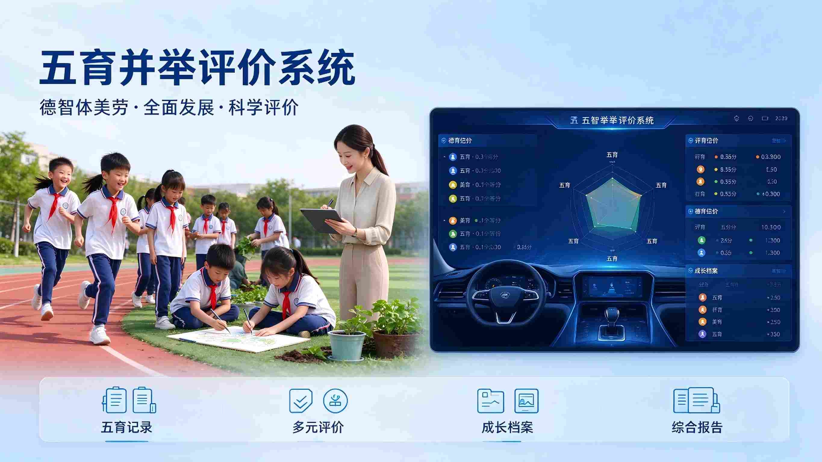 五育并举评价系统建设方案：学生全面发展评价平台解决方案