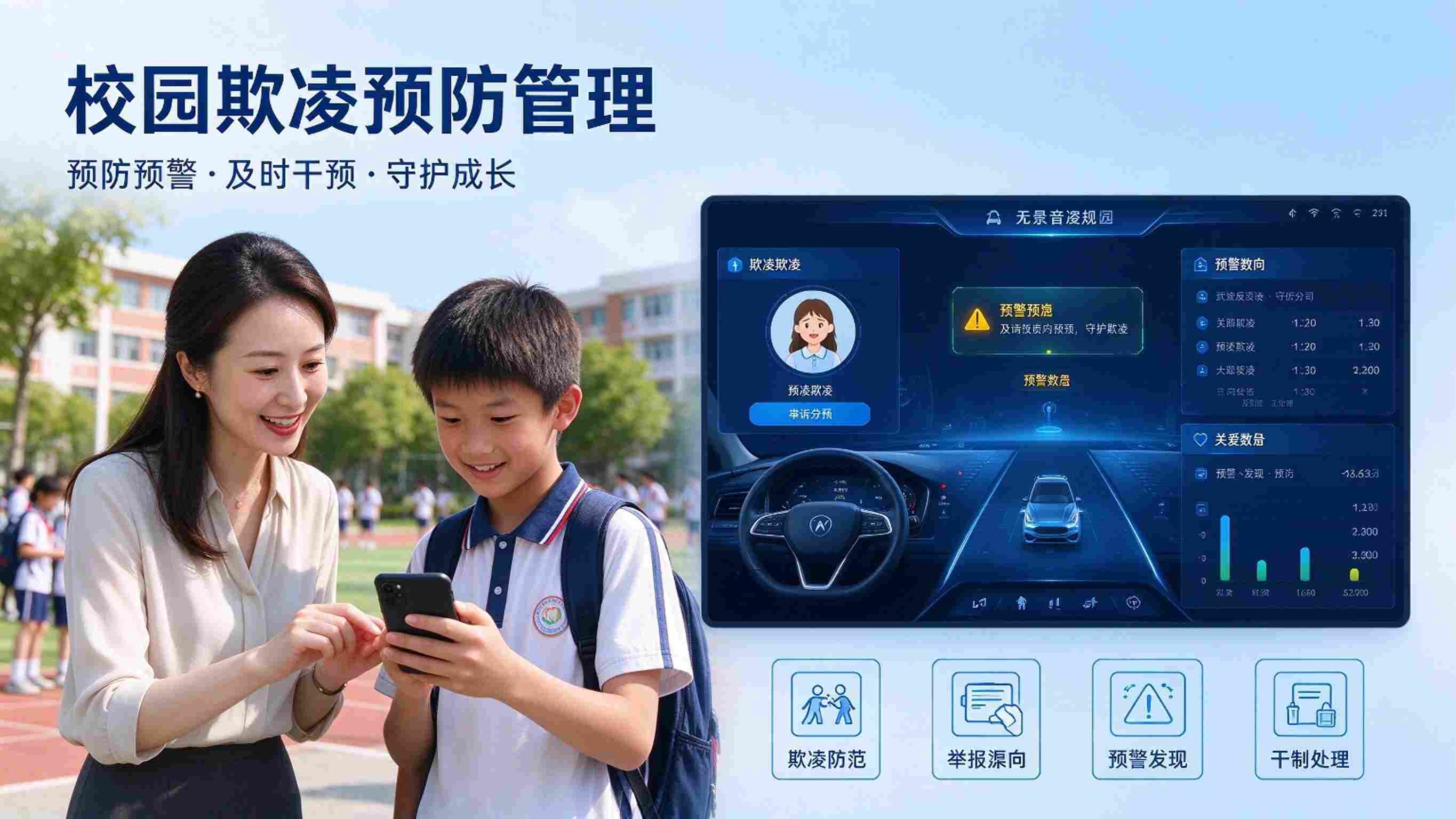 校园欺凌预防管理系统方案:校园欺凌防控管理平台解决方案(图1) 校园欺凌预防管理系统方案:校园欺凌防控管理平台解决方案(图1)