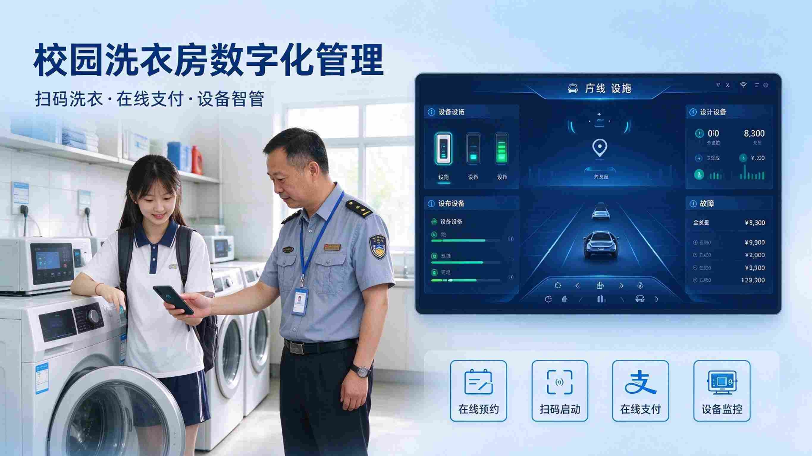校园洗衣房数字化管理系统方案:校园智慧洗衣管理平台解决方案(图1) 校园洗衣房数字化管理系统方案:校园智慧洗衣管理平台解决方案(图1)