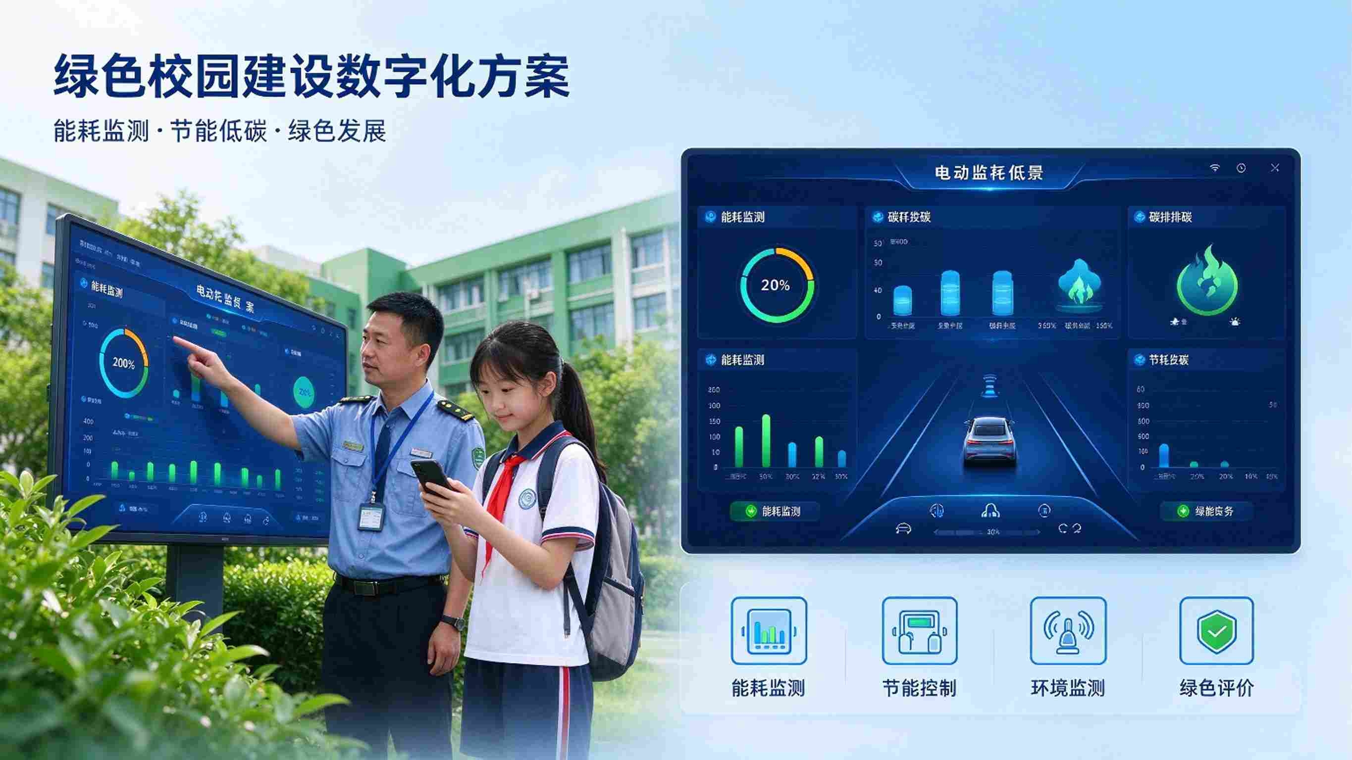 绿色校园建设数字化方案：校园绿色低碳管理平台解决方案