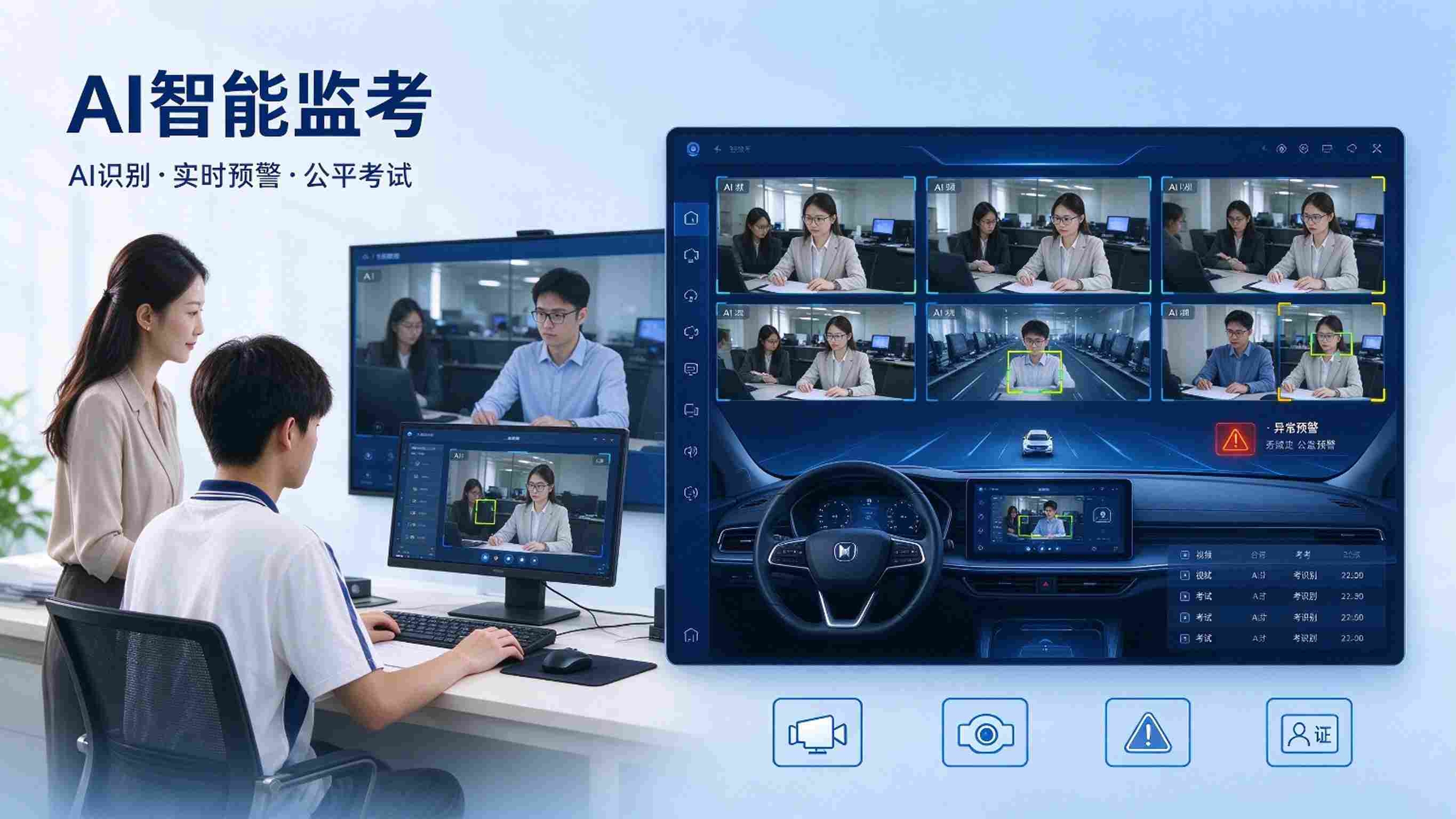 AI智能监考系统方案：智能考试安全监管平台解决方案(图1)