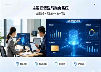 主数据清洗与融合系统：主数据全流程清洗融合与统一管理解决方案