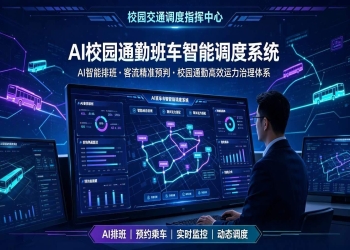 AI校园通勤班车智能调度系统：校园通勤高效运力治理体系