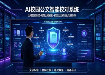 AI校园公文智能校对系统：校园公文标准化治理体系