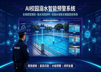 AI校园溺水智能预警系统：校园水域安全智能防控体系