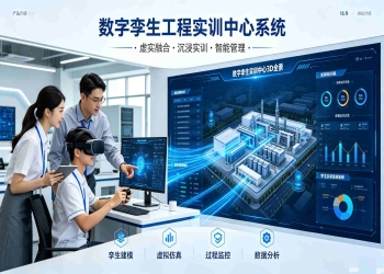 数字孪生工程实训中心系统：安全预警与教学评价解决方案