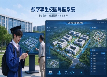 数字孪生校园导航系统：室内外定位与智能路径规划解决方案