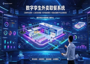 数字孪生外卖取餐系统：校园后勤数字化治理系统