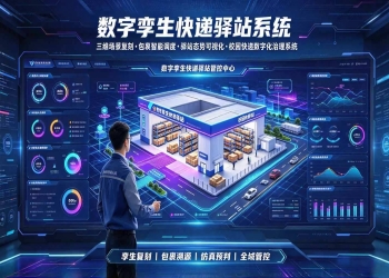 数字孪生快递驿站系统：校园快递数字化闭环治理系统