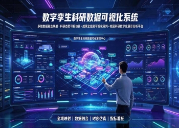 数字孪生科研数据可视化系统：校园科研数字化展示与分析平台