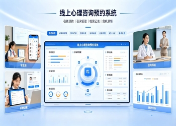 线上心理咨询预约系统：师生心理测评预约管理平台