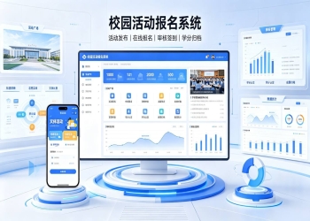 校园活动报名系统：校园科创志愿活动一体化报名管理平台