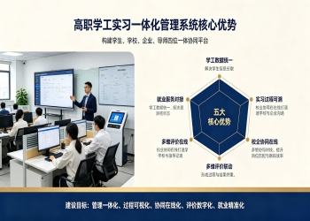 高职学工实习一体化管理系统：校企双师共管数据闭环平台