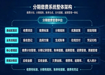 分期缴费系统：分段自动对账、财务合规风控平台