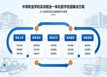 中等职业学校实训就业一体化数字校园解决方案