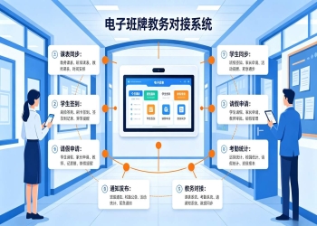 电子班牌教务对接系统：校园教务一体化解决方案