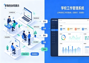 工作管理系统：校园工作计划日程与任务督办数字化办公平
