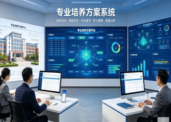 专业培养方案系统：人才培养方案编制审核与证书数字化管理平台