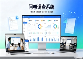 问卷调查系统：校园师生问卷调研、问卷设计与数据报表数字化管理平台