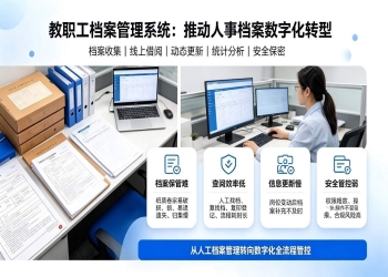 教职工档案管理系统：助力校园人事档案数字化精细化管理