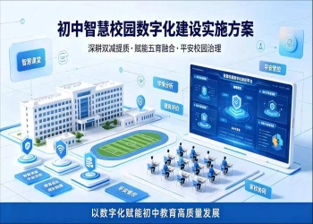 初中智慧校园数字化建设实施方案：赋能五育融合，平安校园治理