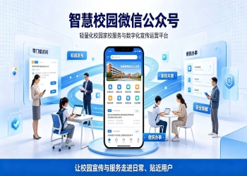 智慧校园微信公众号：轻量化校园家校服务与数字化宣传运营平台