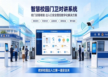 智慧校园门卫对讲系统：校门出入口安全管控数字化解决方案