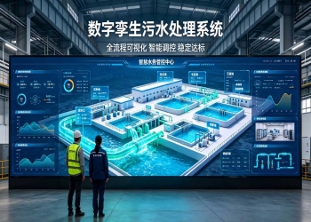 数字孪生污水处理系统：智慧水务全流程可视化智能管控解决方案