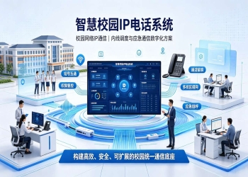 智慧校园IP电话系统：校园网络IP通信，内线调度与应急通信数字化方案
