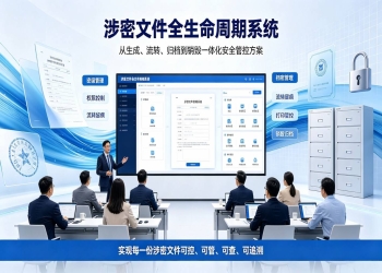涉密文件全生命周期系统：涉密文档安全管控方案