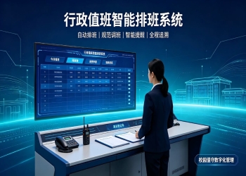 行政值班智能排班系统：解决排班难题，实现值班数字化管理