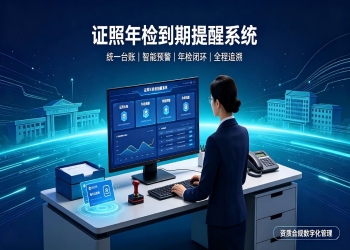 证照年检到期提醒系统：智能预警管控，杜绝证照逾期风险