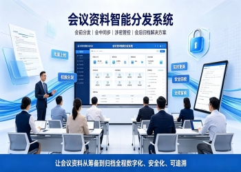 会议资料智能分发系统：会前自动分发，会中实时同步，会后安全归档解决方案