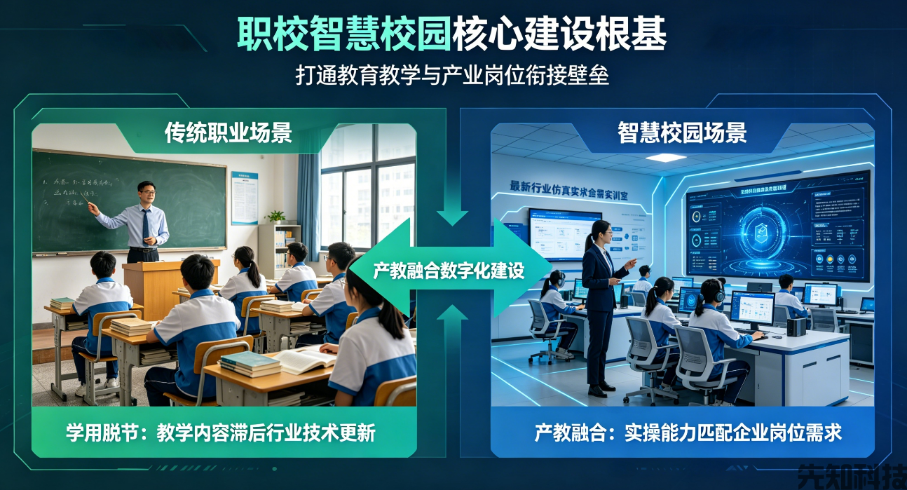 职业院校智慧校园建设重点：产教融合、智慧实训、校企协同(图1)