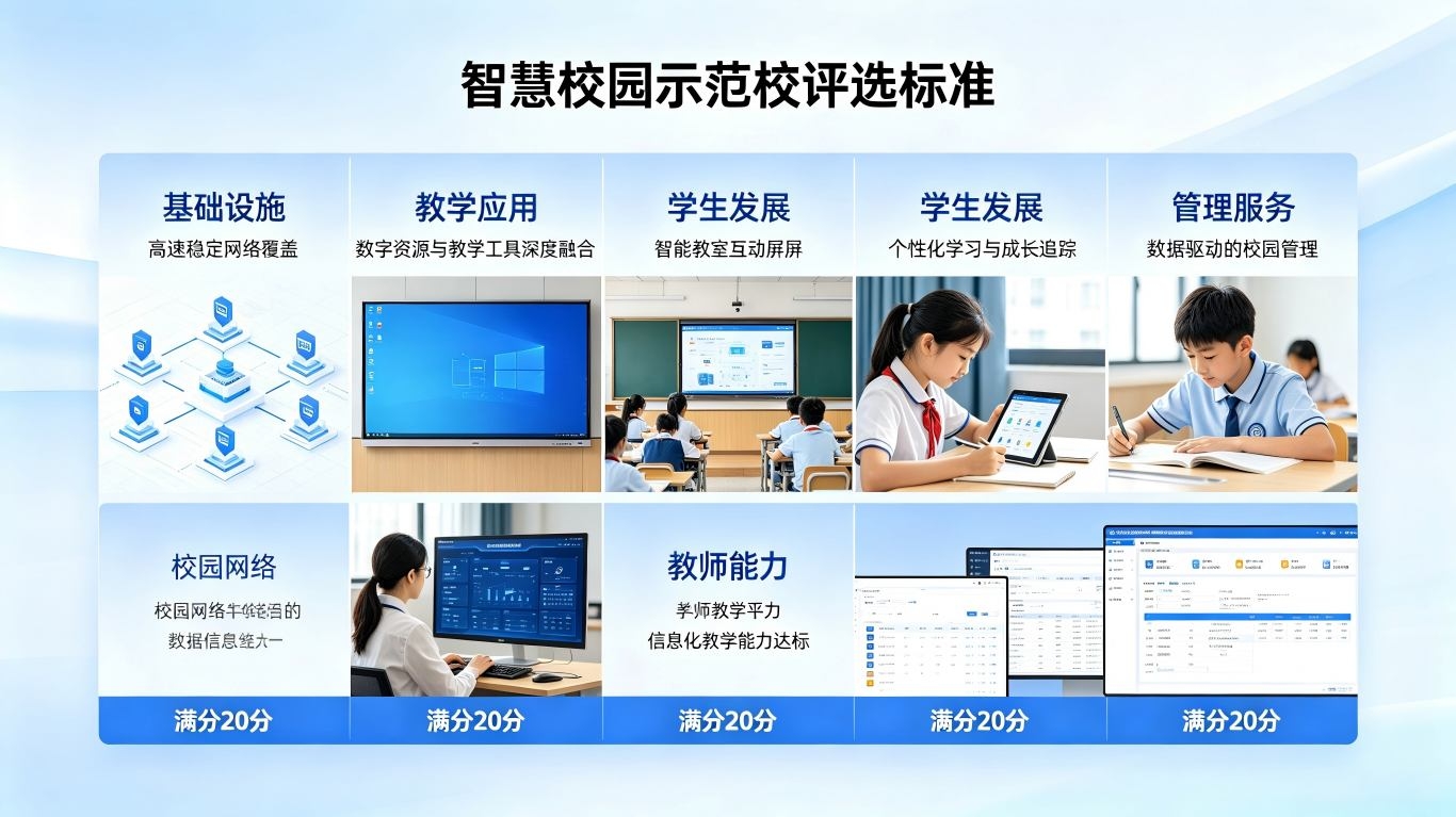 多地发布智慧校园示范校评选标准(图1) 多地发布智慧校园示范校评选标准(图1)