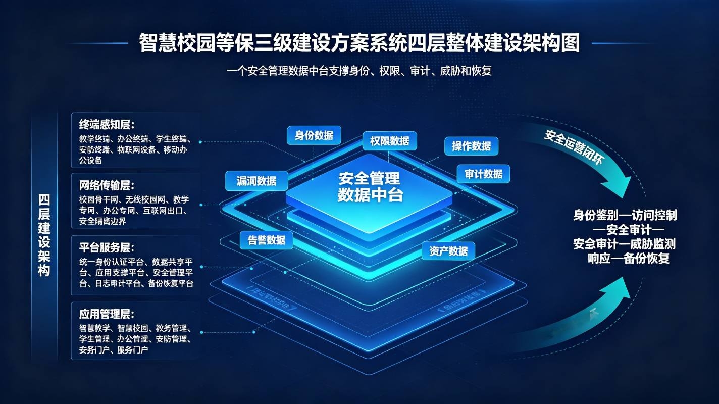 智慧校园等保三级建设方案:等级测评一体化解决方案(图2) 智慧校园等保三级建设方案:等级测评一体化解决方案(图2)